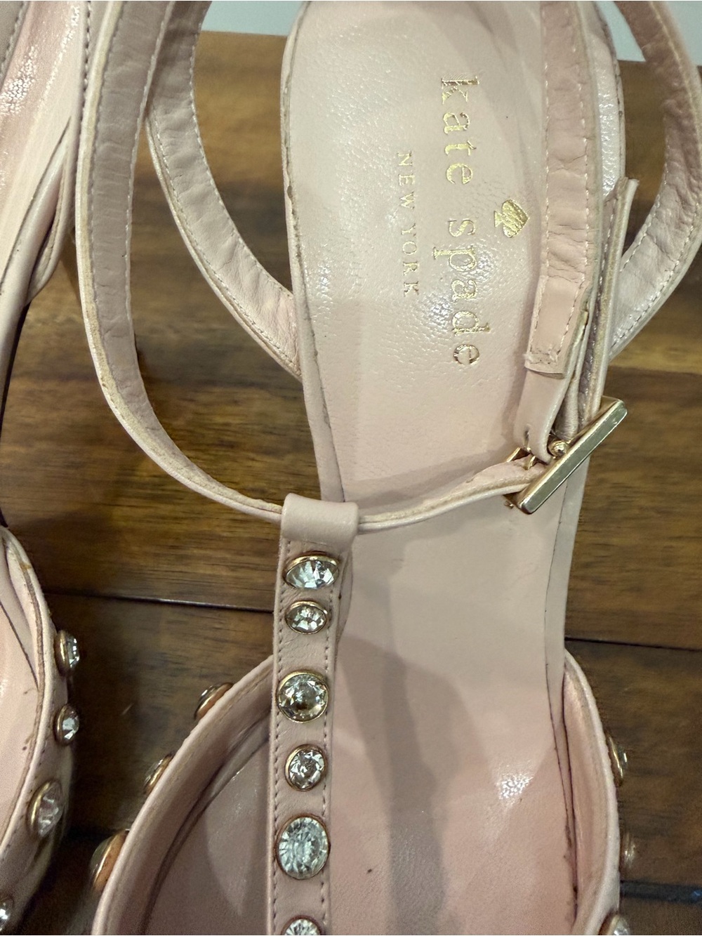 Kate Spade Strap Leopard Print Pointed Toe Heel in Blush - Picture 6 of 6